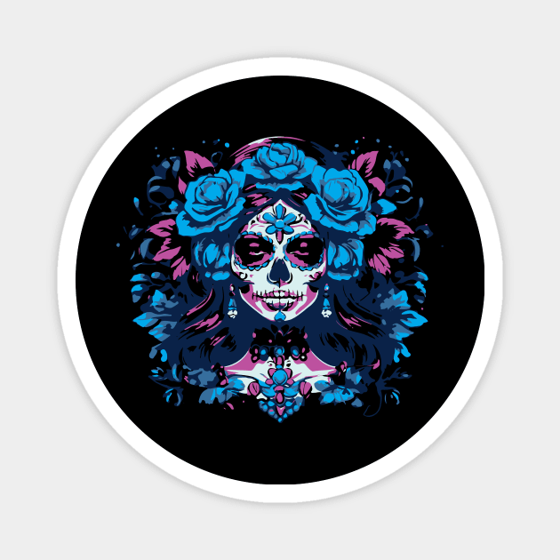 santa muerte Magnet by lkn